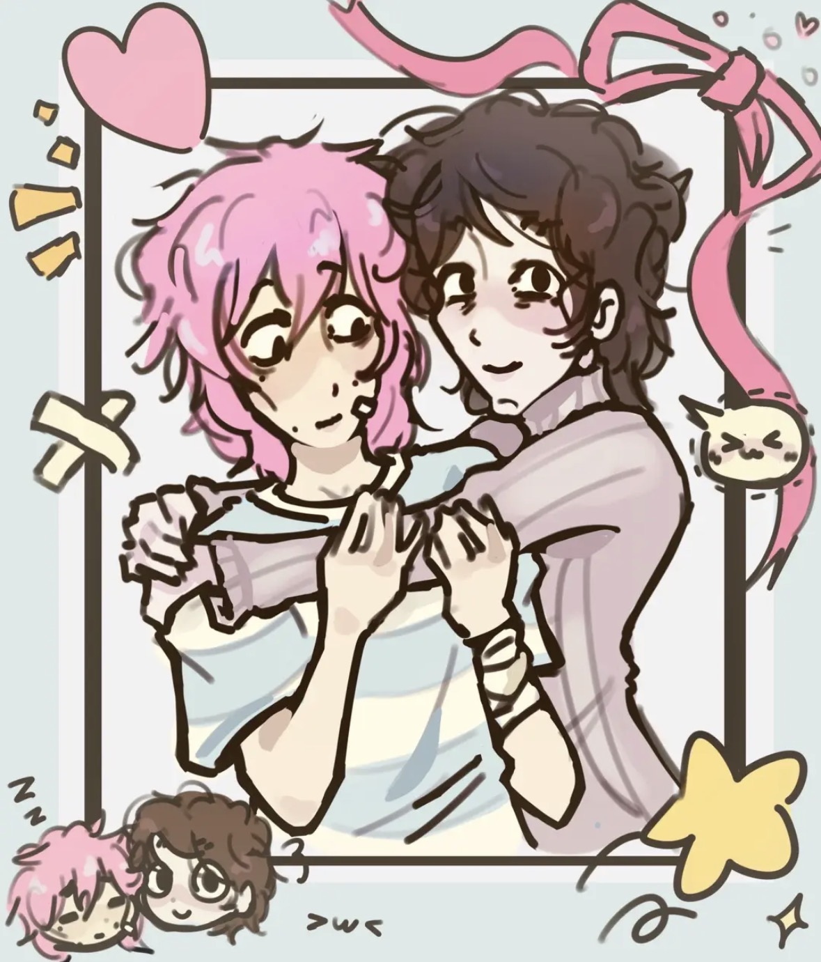 art of my selfship done by my lovely friend unicorn